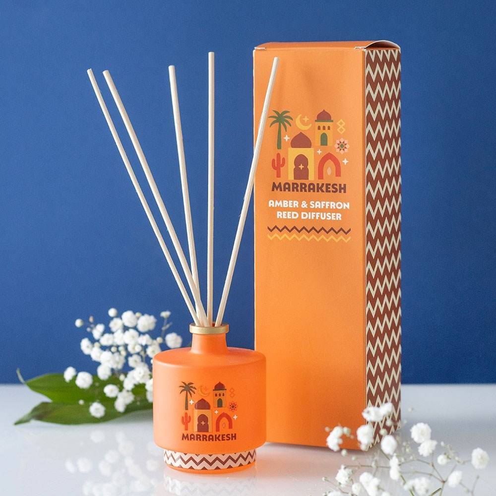 Something Different - Marrakesh Amber & Saffron Reed Diffuser Brûleur fioul - Orange